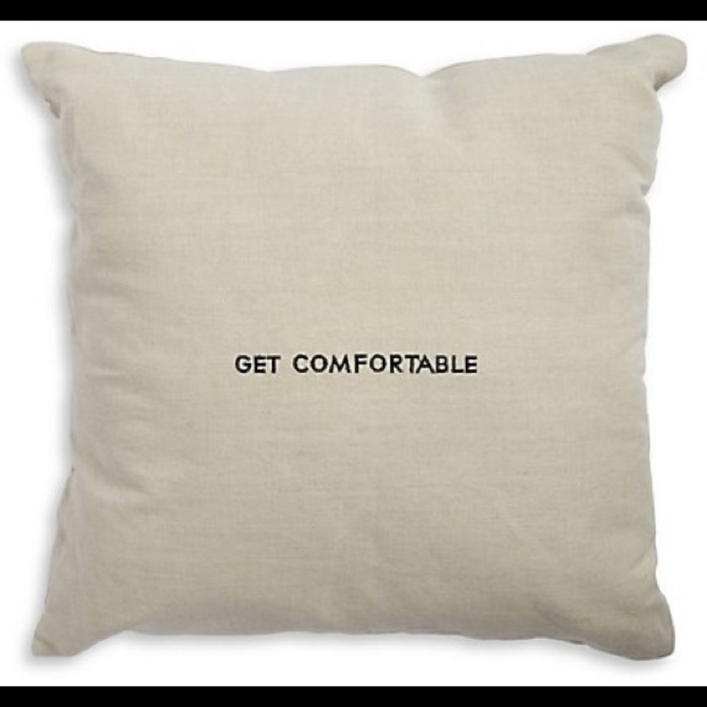 Kate spade tan words of wisdom decorative pillow